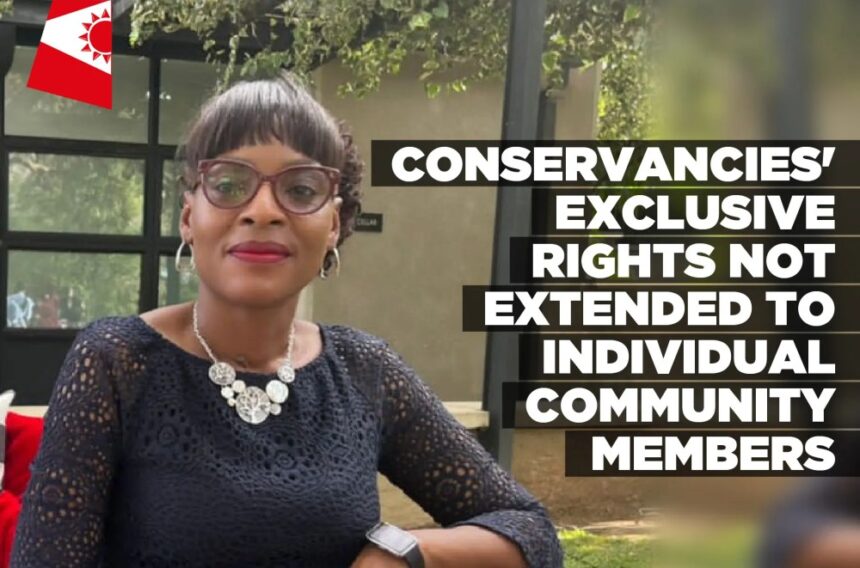 Conservancies’ exclusive rights not extended to individual community members