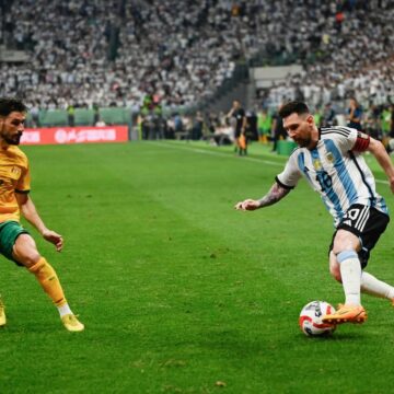 Messi scores rapid goal as Argentina down Australia in Beijing friendly