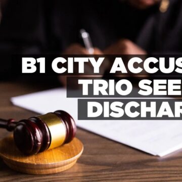 B1 City accused trio seek a discharge