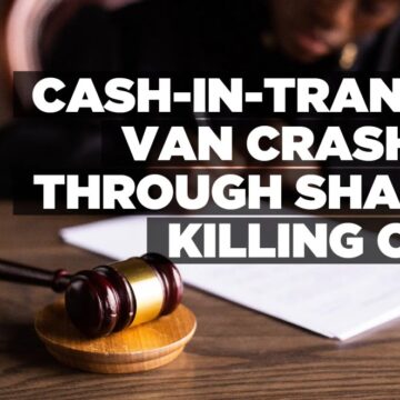 Cash-in-transit van crashes through shack, killing one