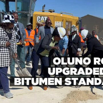 Oluno road upgraded to bitumen standard