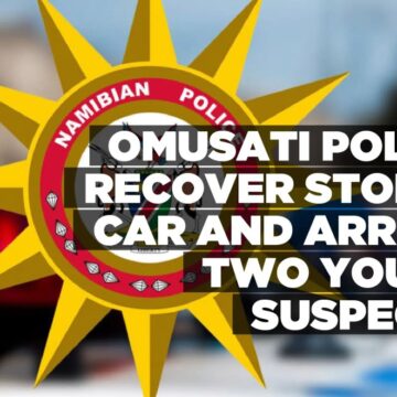 Omusati police recover stolen car and arrest two young suspects