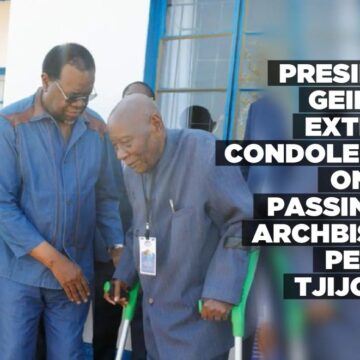 President Geingob extends condolences on the passing of Archbishop Petrus Tjijombo