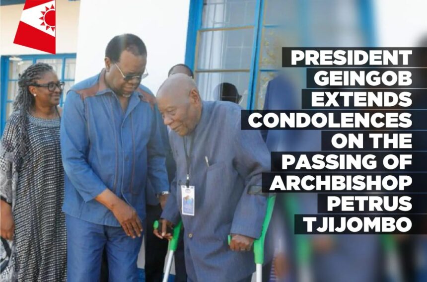 President Geingob extends condolences on the passing of Archbishop Petrus Tjijombo