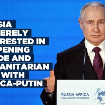 Russia sincerely interested in deepening trade and humanitarian ties with Africa-Putin