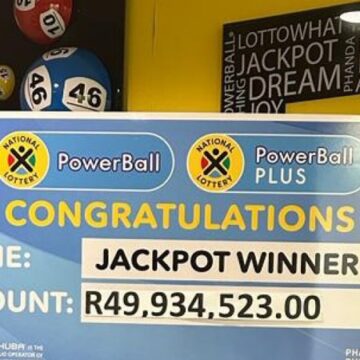 A 70-year-old man bags R49.9 million Powerball jackpot