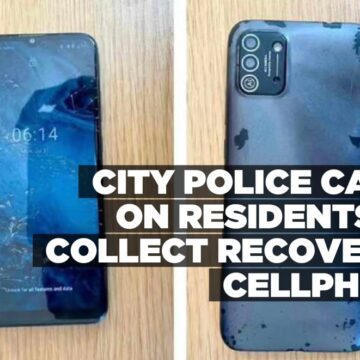 City police calls on residents to collect recovered cellphone