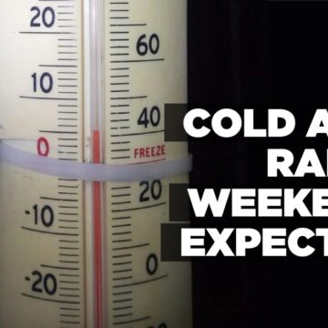 Cold and rainy weekend expected