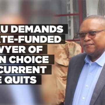 Esau demands state-funded lawyer of own choice as current one quits