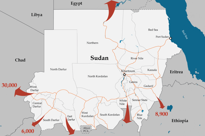 Sudan ‘spiralling out of control’ as one million flee country