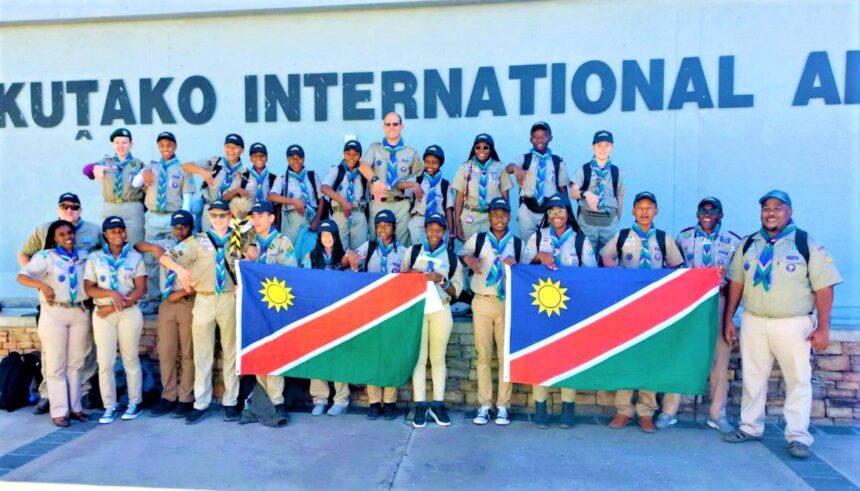 Nambian Scouts in South Korea for World Jamboree