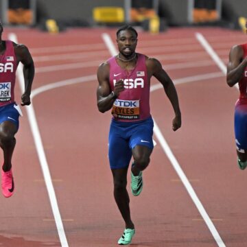 Lyles king of sprints, Jackson produces run for the ages in women’s 200m