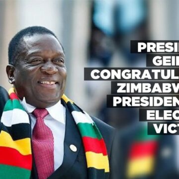 President Geingob congratulates Zimbabwean President on election victory