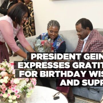 President Geingob expresses gratitude for birthday wishes and support