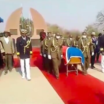 Amundaba buried at Eenhana shrine