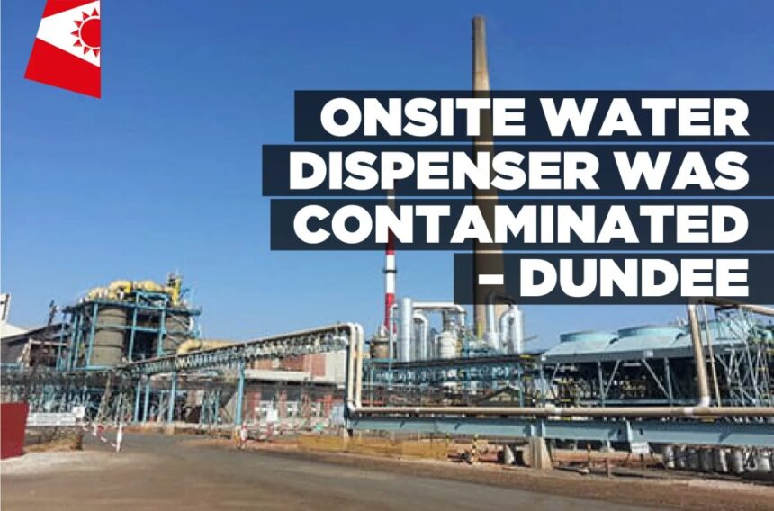 Onsite water dispenser was contaminated – Dundee