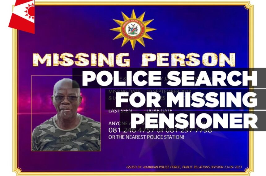 Police search for missing pensioner