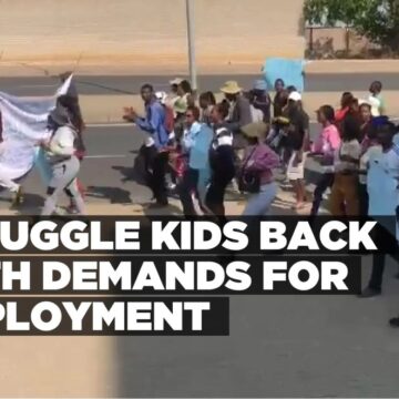 Struggle kids back with demands for employment