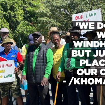 ‘We don’t want Windhoek but just a place of our own’ – /Khomanin