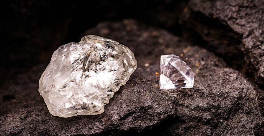 Diamantenabbau im dritten Quartal 2023 stagnierend