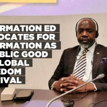 Information ED advocates for information as a public good at Global Freedom Festival