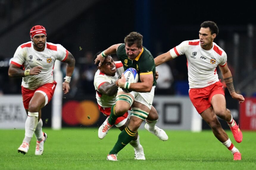 SA beat Tonga 49-18 to edge towards World Cup quarters