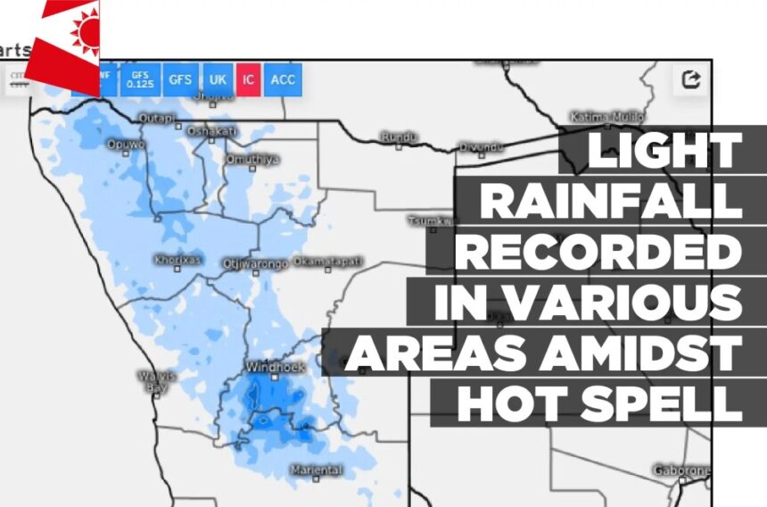 Light rainfall recorded in various areas amidst hot spell