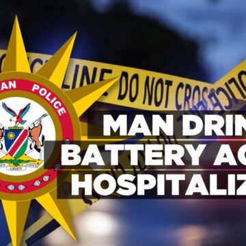 Man drinks battery acid, hospitalized