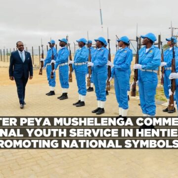 Minister Peya Mushelenga commends National Youth Service in Henties Bay for promoting National Symbols