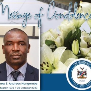 Office of the President Mourns the Loss of Colleague, Mathew Shigwedha Andreas Nangombe – Namibia Daily News