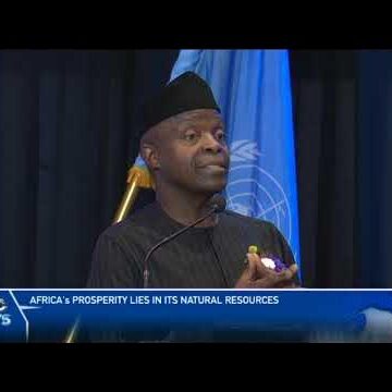 Africa’s prosperity lies in natural resources- Prof. Osibanjo – nbc