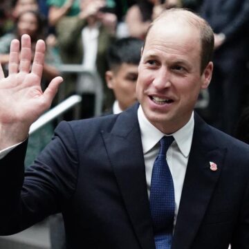 William ‘delighted’ to be in Singapore and says Kate ‘sorry she can’t be here’