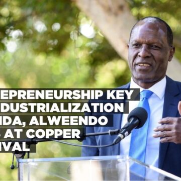 Entrepreneurship key to industrialization agenda, Alweendo says at Copper Festival