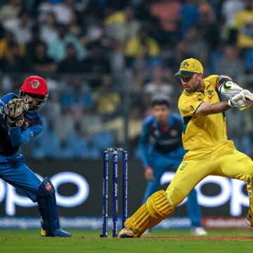 Double-ton Maxwell downs Afghanistan as Australia reach World Cup semis