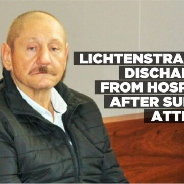 Lichtenstrasser discharged from hospital after suicide attempt