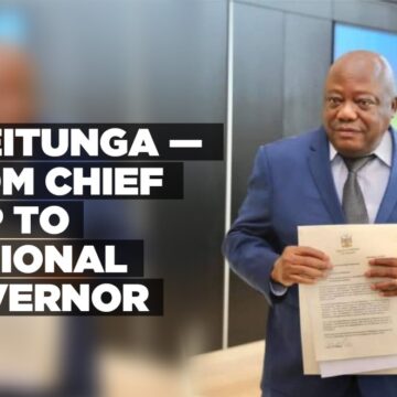 Ndeitunga — From Chief Cop to Regional Governor