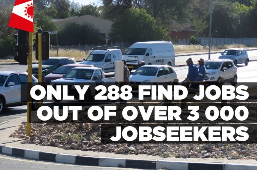 Only 288 find jobs out of over 3 000 jobseekers