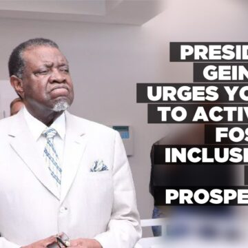 President Geingob urges youth to actively foster inclusivity and prosperity