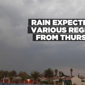 Rain expected in various regions from Thursday