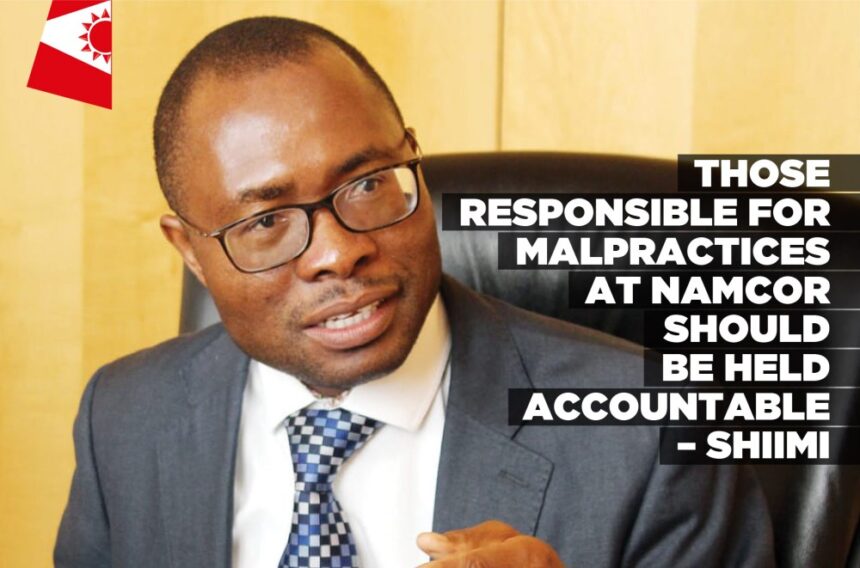 Those responsible for malpractices at Namcor should be held accountable – Shiimi