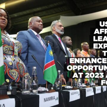 US and African leaders explore trade enhancement opportunities at 2023 AGOA Forum