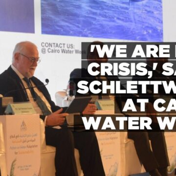 ‘We are in a crisis,’ says Schlettwein at Cairo Water Week