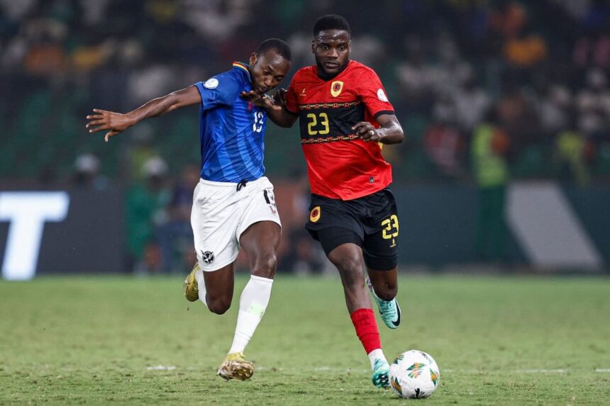 Dala scores twice as 10-man Angola reach Afcon quarter-finals