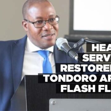 Health services restored at Tondoro after flash flood