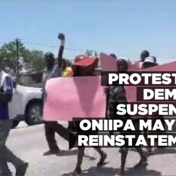 Protesters demand suspended Oniipa mayor’s reinstatement