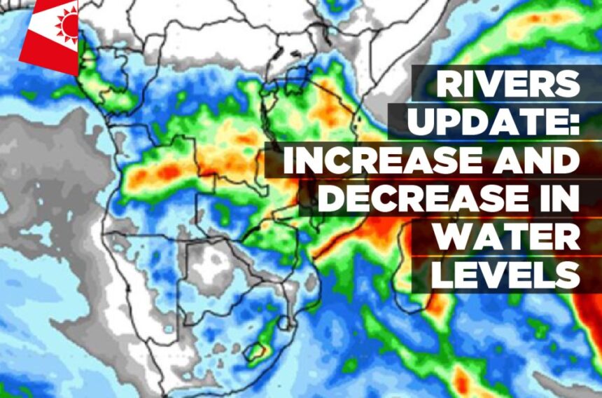 Rivers update: increase and decrease in water levels