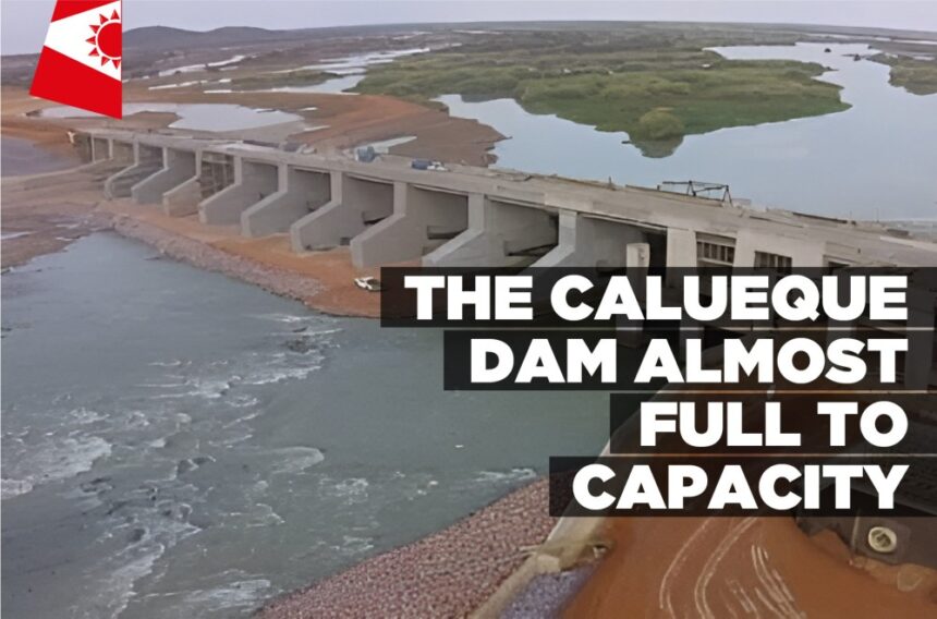 The Calueque Dam almost full to capacity