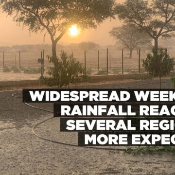 Widespread weekend rainfall reaches several regions, more expected