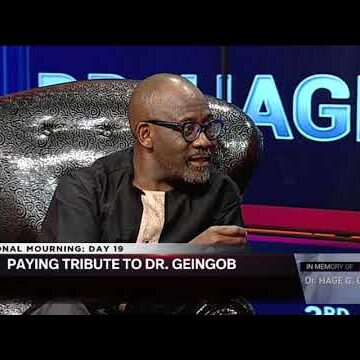 IN MEMORY | nbc’s Board Chairman Lazarus  Jacobs- Interview with Dr. Geingob – nbc