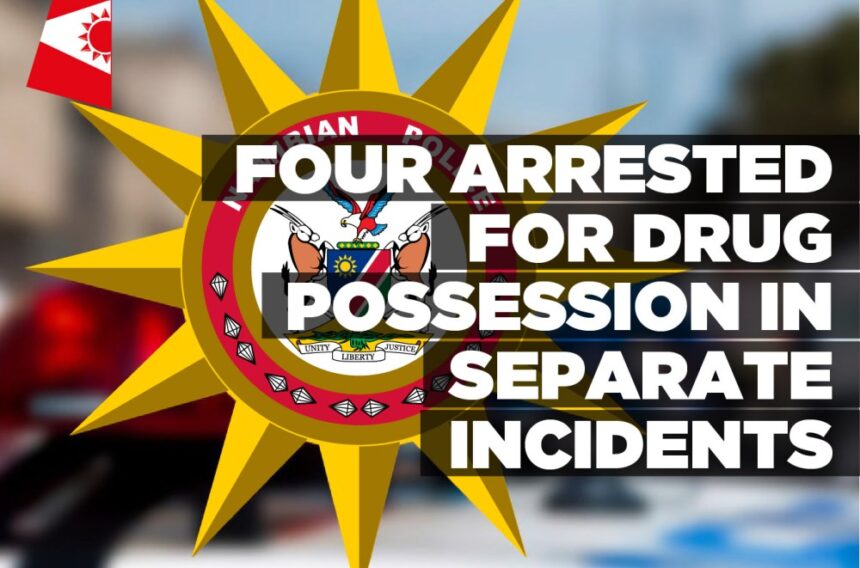 Four arrested for drug possession in separate incidents